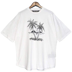 PALM ANGELS Sunset Palm Trees T-Shirt