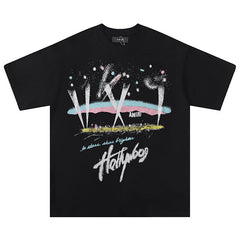 Amiri Hollywood Cotton Graphic T-Shirt