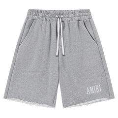 AMIRI - Logo-Embroidered Loopback Cotton-Jersey Drawstring Shorts