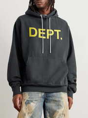 Gallery Dept. Logo-Print Cotton-Blend Jersey Hoodie