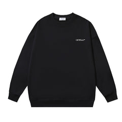 Off White Logo Cotton Sweatshirts