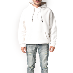 White Oversize Hoodie