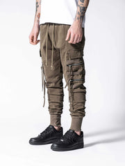 Khaki Swish Cargo Pants