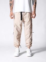 Beige Parachute Cargos