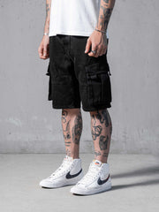 Black Cargo Shorts  II