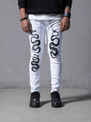 White Snakes Pants