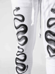 White Snakes Pants