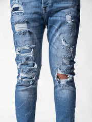 Distressed Denim Jeans