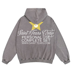 Saint Michael Tears Printed Hoodie