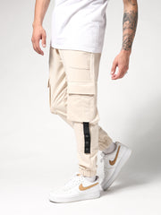 Creme Cargo Sweatpants