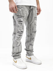 Distressed Grey Jeans