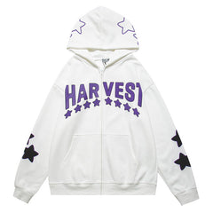 TIFO Star Letter Print Hoodie