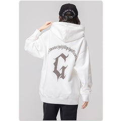 RS Suede foam print Hoodie