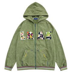 TIFO Flocked Embroidered Letters Hoodie