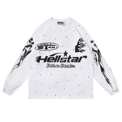 Hellstar Racer Vintage Black Long Sleeve Tee